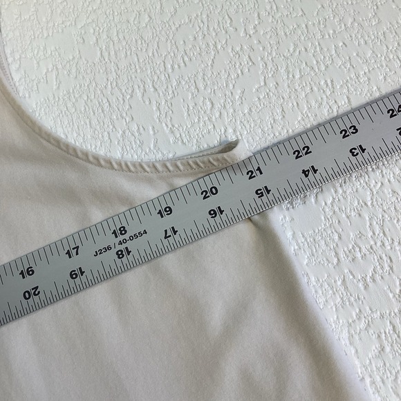 J. Jill Long Perfect Tank Top Womens 2X Off White Plus Size Sleeveless Stretch - Picture 3 of 7